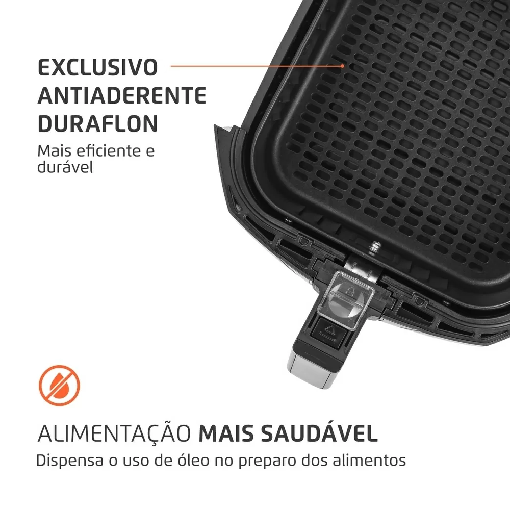 FRITADEIRA ELETRICA MONDIAL AIR FRYER  5L AFN-50-BI PRETO/INOX 220V 