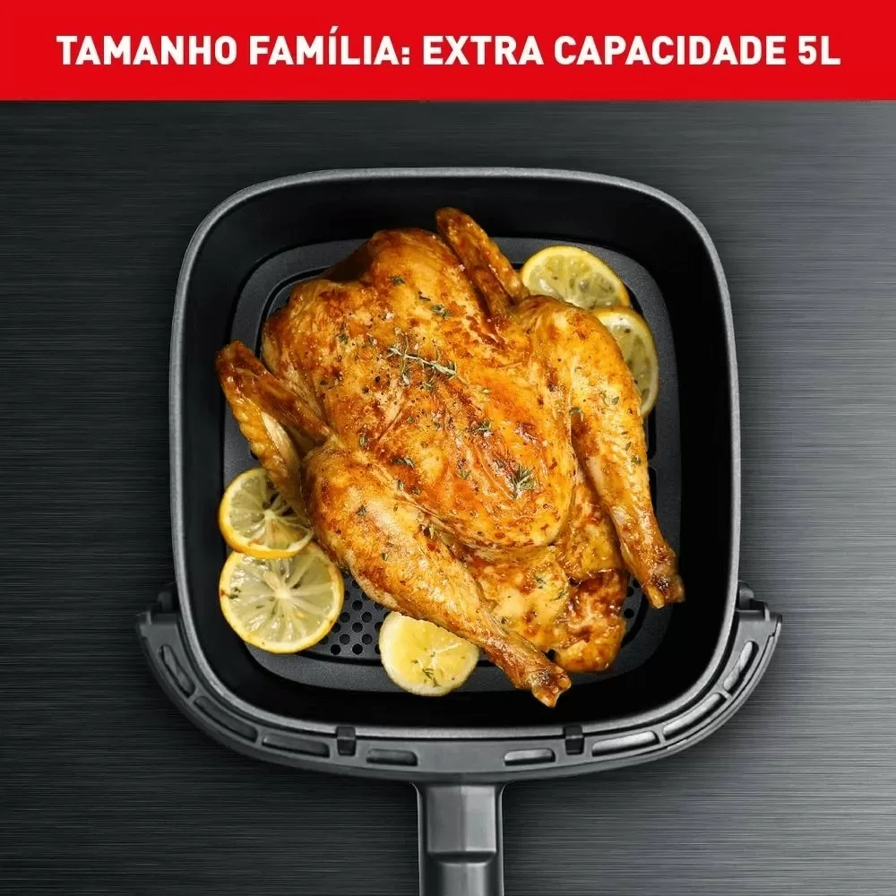 FRITADEIRA ELETRICA ARNO AIR FRYER EASY FRY ESSENTIAL MAX 5L AFE5 PRETA 220V 