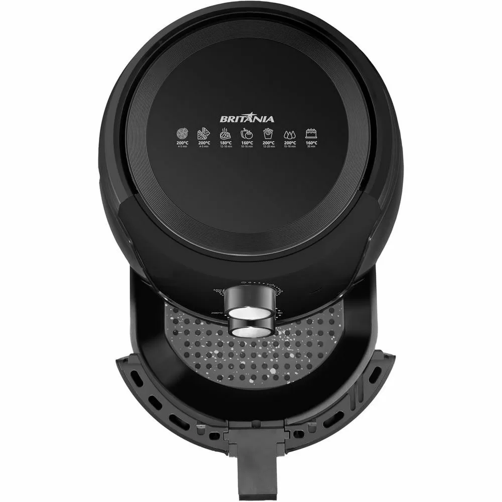 FRITADEIRA ELÉTRICA BRITÂNIA AIR FRYER BFR36A 4,2L 1500W PRETO 220V