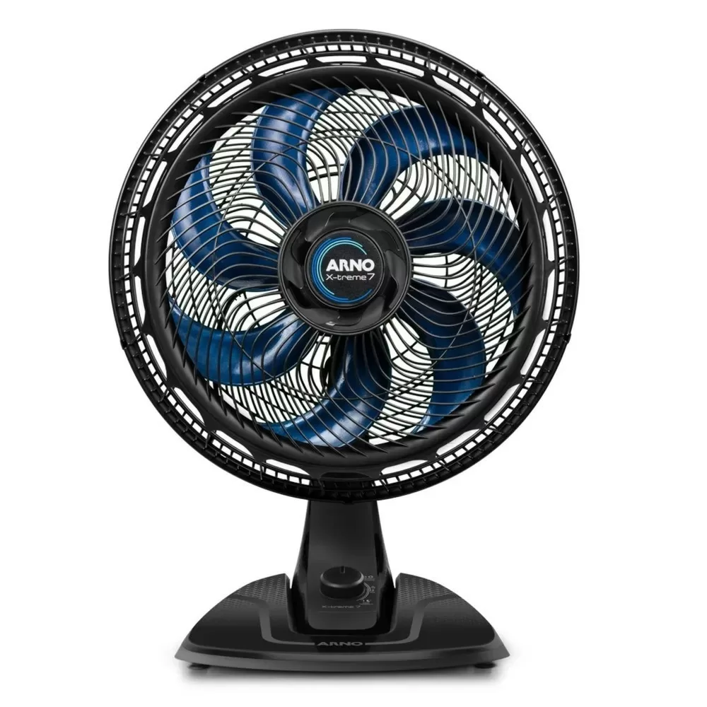 VENTILADOR DE MESA ARNO 40CM X-TREME 7 VE70 VE3700B4 7 PAS 150W PRETO 220V 