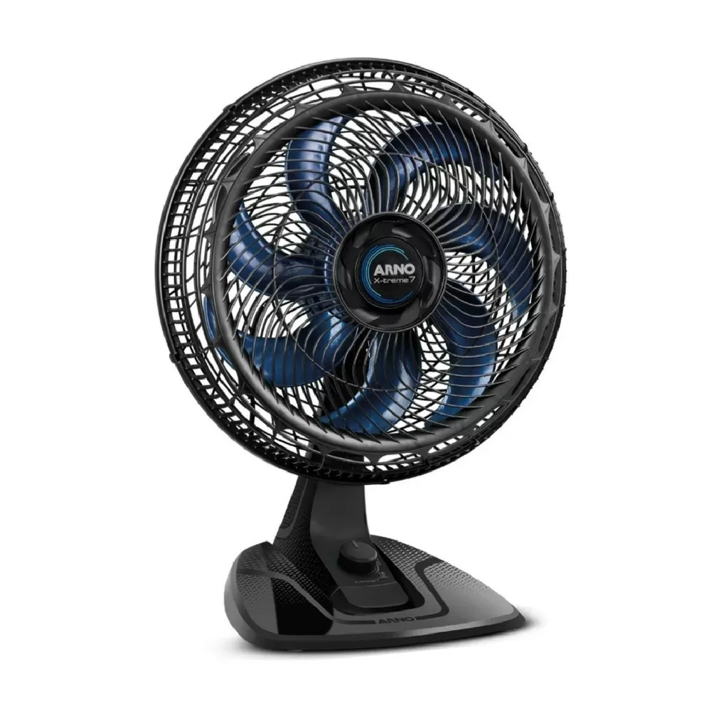 VENTILADOR DE MESA ARNO 40CM X-TREME 7 VE70 VE3700B4 7 PAS 150W PRETO 220V 