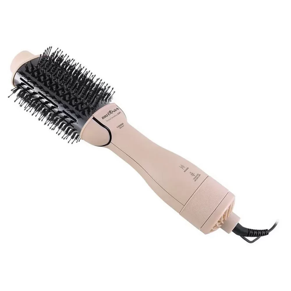 ESCOVA SECADORA BRITANIA BEC07R SOFT 1300W 2 VELOCIDADES 3 TEMPERATURAS ROSA BIVOLT