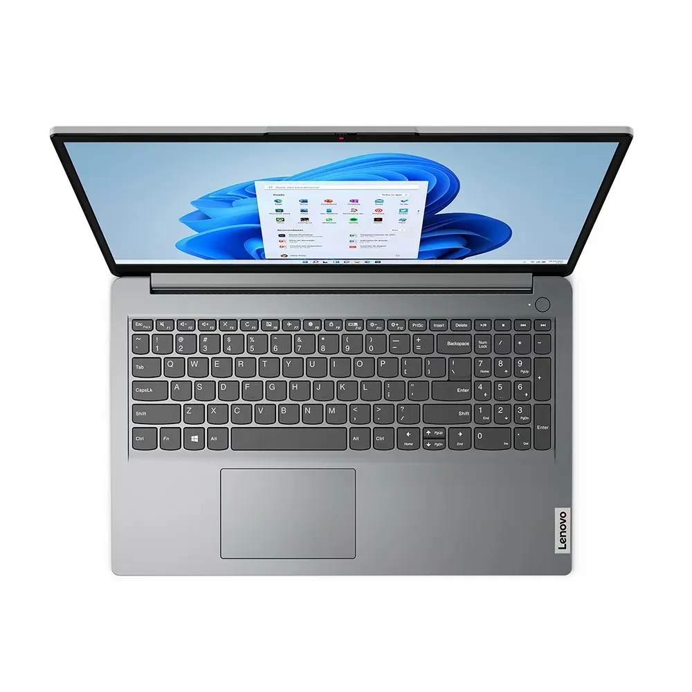 NOTEBOOK LENOVO IDEAPAD 1I CORE I3-1315U 8GB 256GB SSD 15.6 UHD GRAPHICS WINDOWS 11 CINZA 