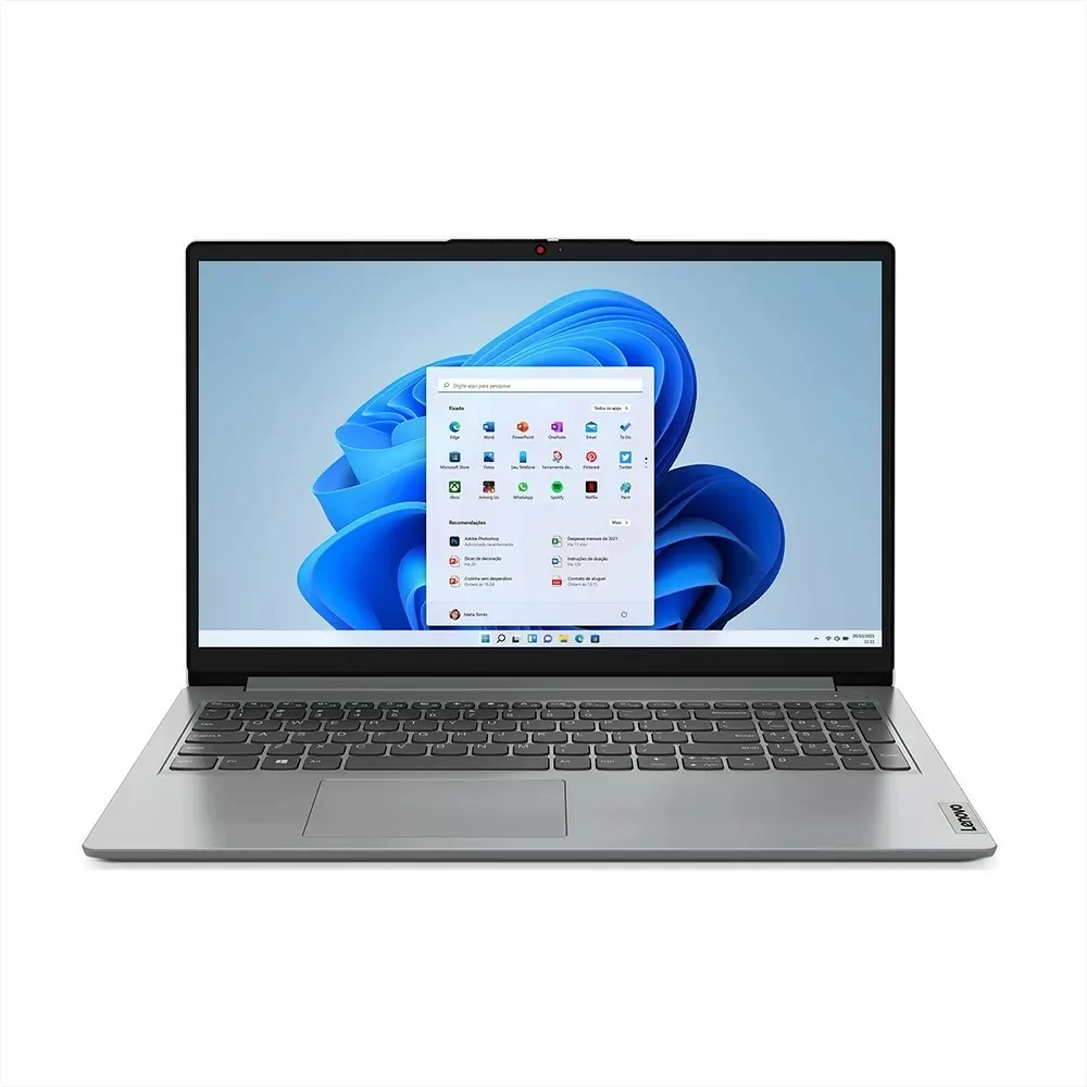 NOTEBOOK LENOVO IDEAPAD 1I CORE I3-1315U 8GB 256GB SSD 15.6 UHD GRAPHICS WINDOWS 11 CINZA 