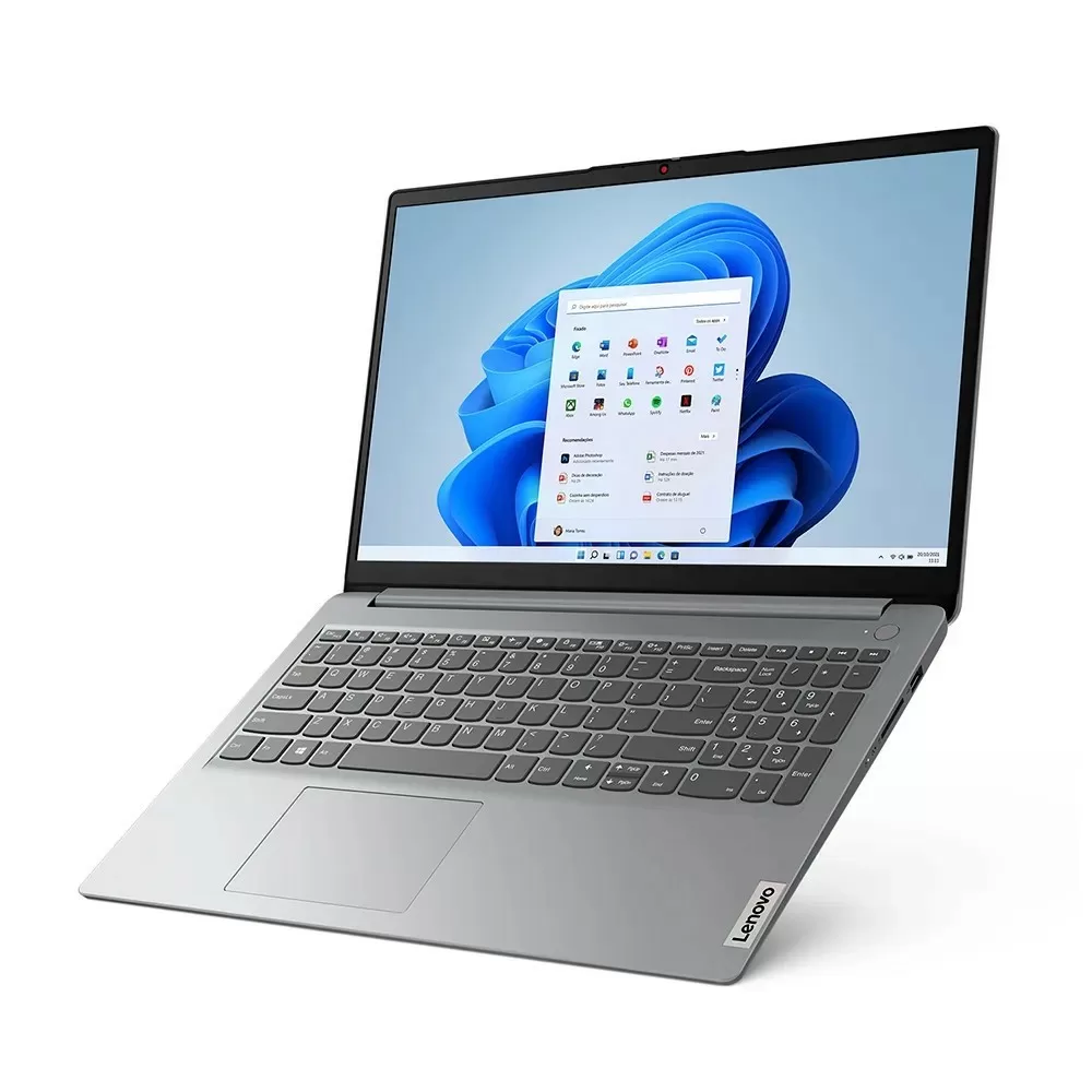 NOTEBOOK LENOVO IDEAPAD 1I CORE I3-1315U 8GB 256GB SSD 15.6 UHD GRAPHICS WINDOWS 11 CINZA 