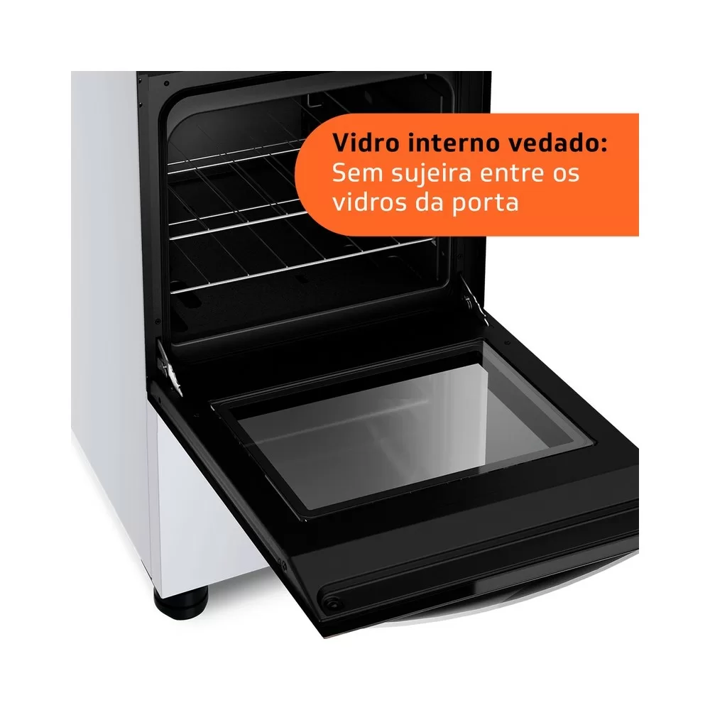 FOGAO 4 BOCAS BRASTEMP BFO4NBB BRANCO BIVOLT