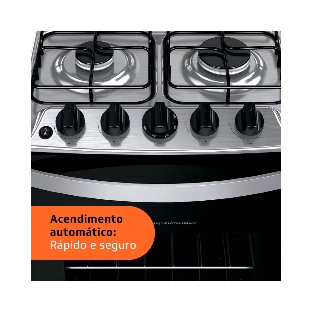 FOGAO 4 BOCAS BRASTEMP BFO4NBB BRANCO BIVOLT