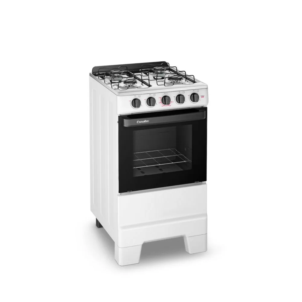 FOGAO 4 BOCAS ESMALTEC IDEAL POP 4120 BRANCO 