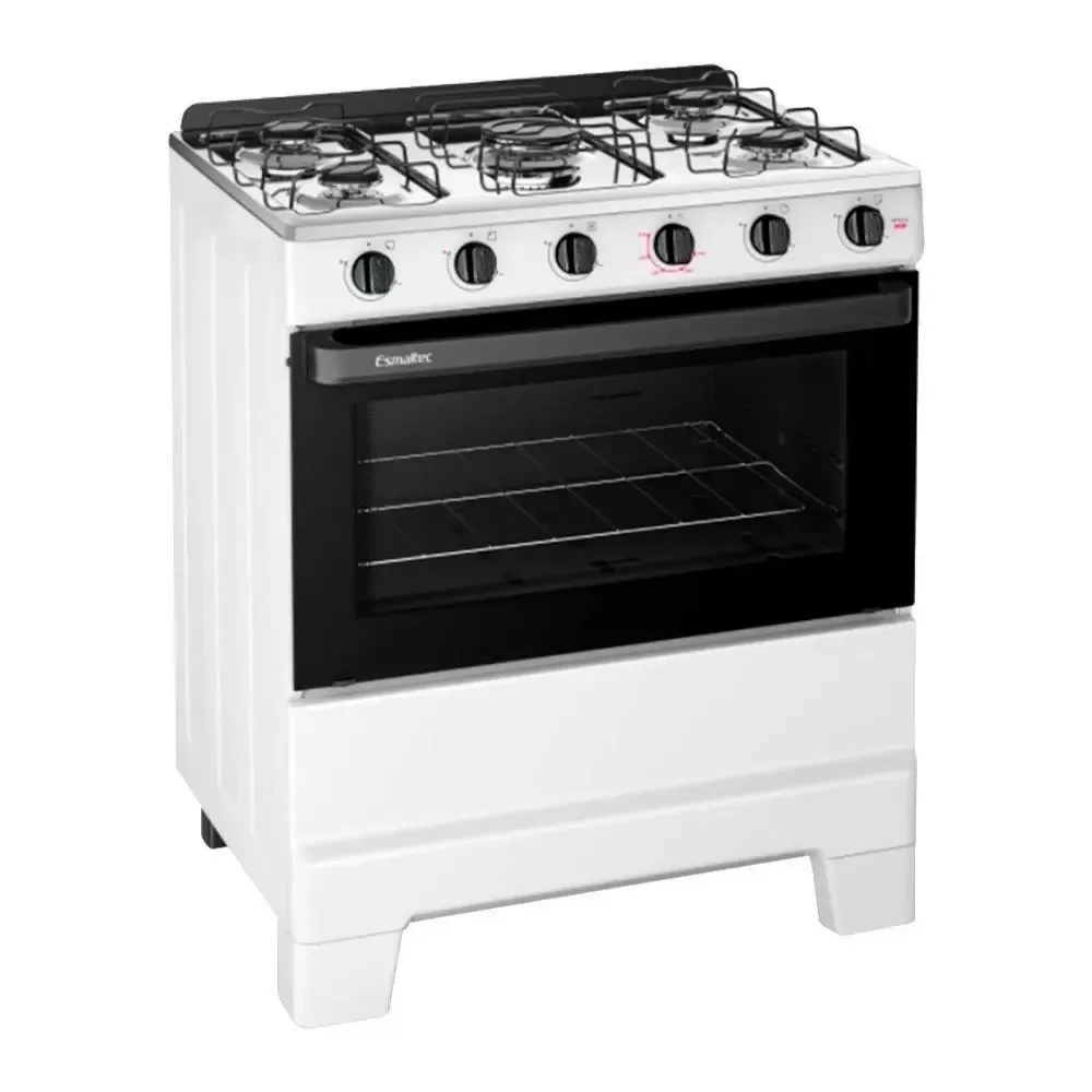 FOGAO 5 BOCAS ESMALTEC F5ISB IDEAL POP 5120 BRANCO 