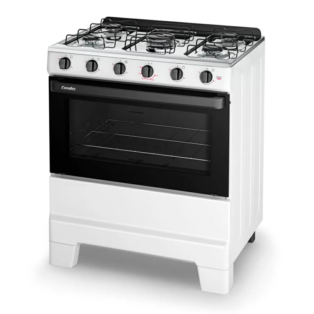 FOGAO 5 BOCAS ESMALTEC F5ISB IDEAL POP 5120 BRANCO 