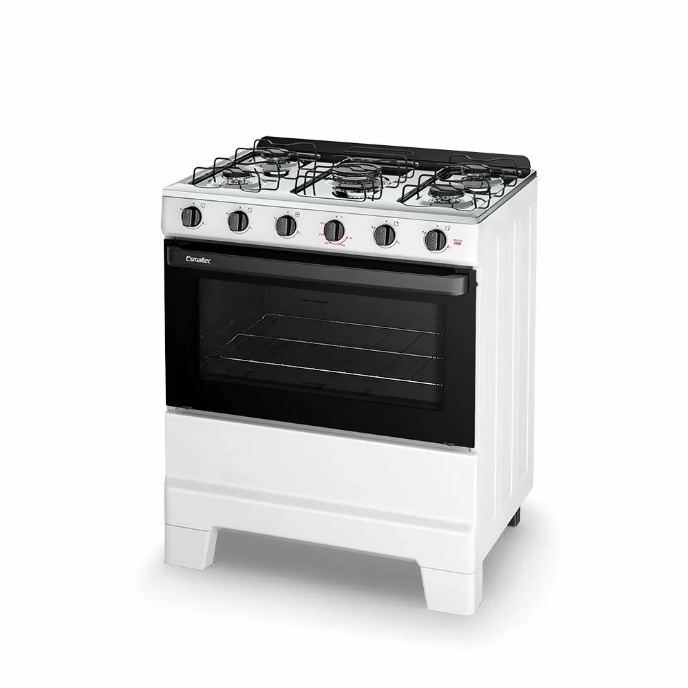 FOGAO 5 BOCAS ESMALTEC F5ISB IDEAL POP 5120 BRANCO 
