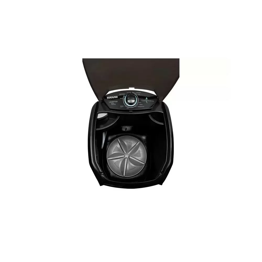 MAQUINA DE LAVAR SEMI-AUTOMATICA SUGGAR LX1022PT LAVAMAX 10KG PRETO 220V