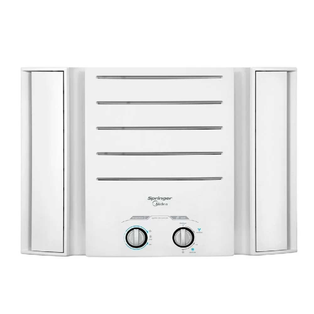 AR CONDICIONADO DE JANELA SPRINGER MIDEA MECÂNICO FRIO QCK075BB 7.500 BTUS BRANCO 220V 