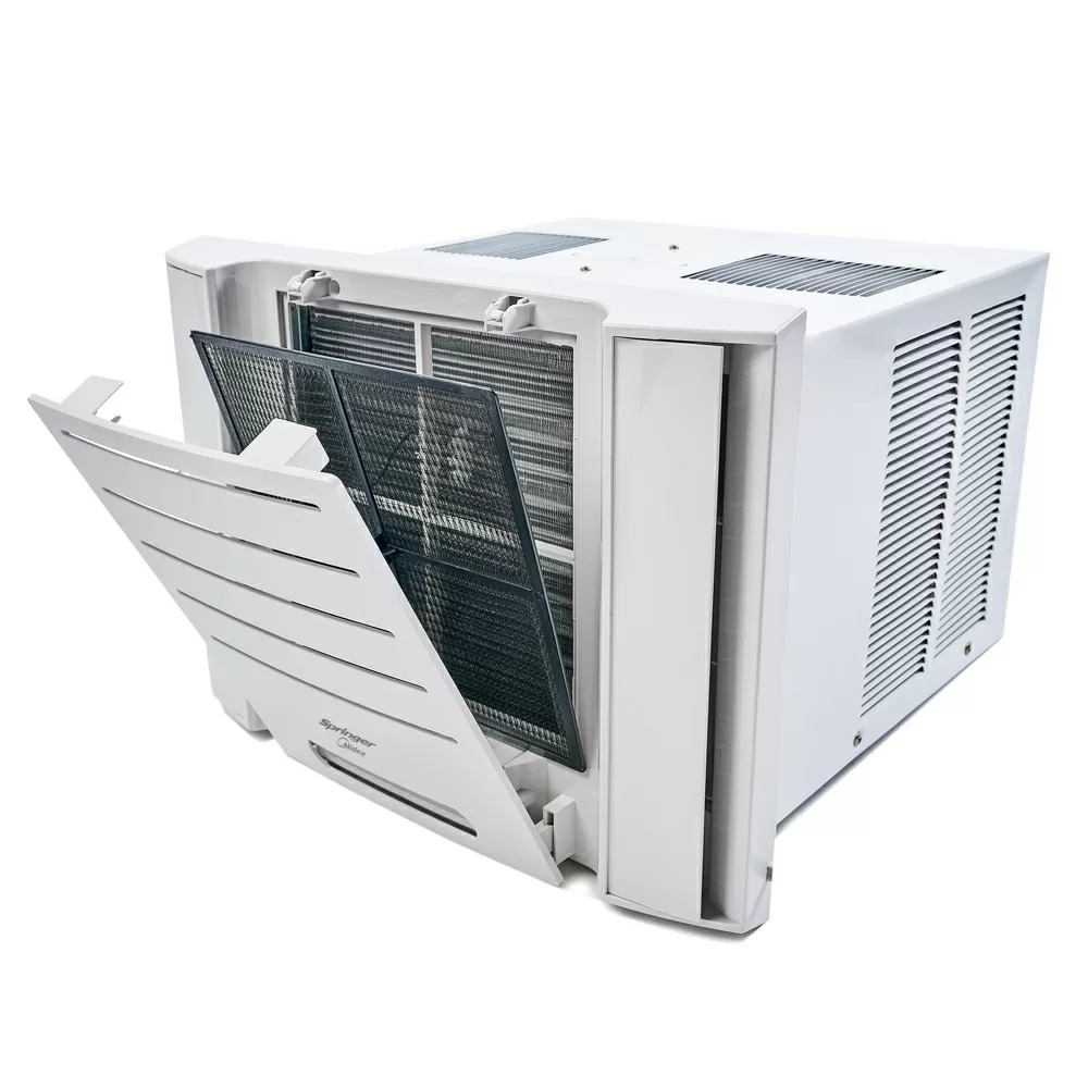 AR CONDICIONADO DE JANELA SPRINGER MIDEA ELETRÔNICO FRIO QCK105RB 10000 BTUS BRANCO 220V 