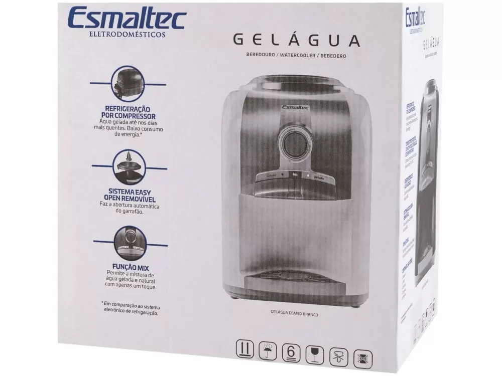 BEBEDOURO DE MESA ESMALTEC EGM30 PRETO 220V 