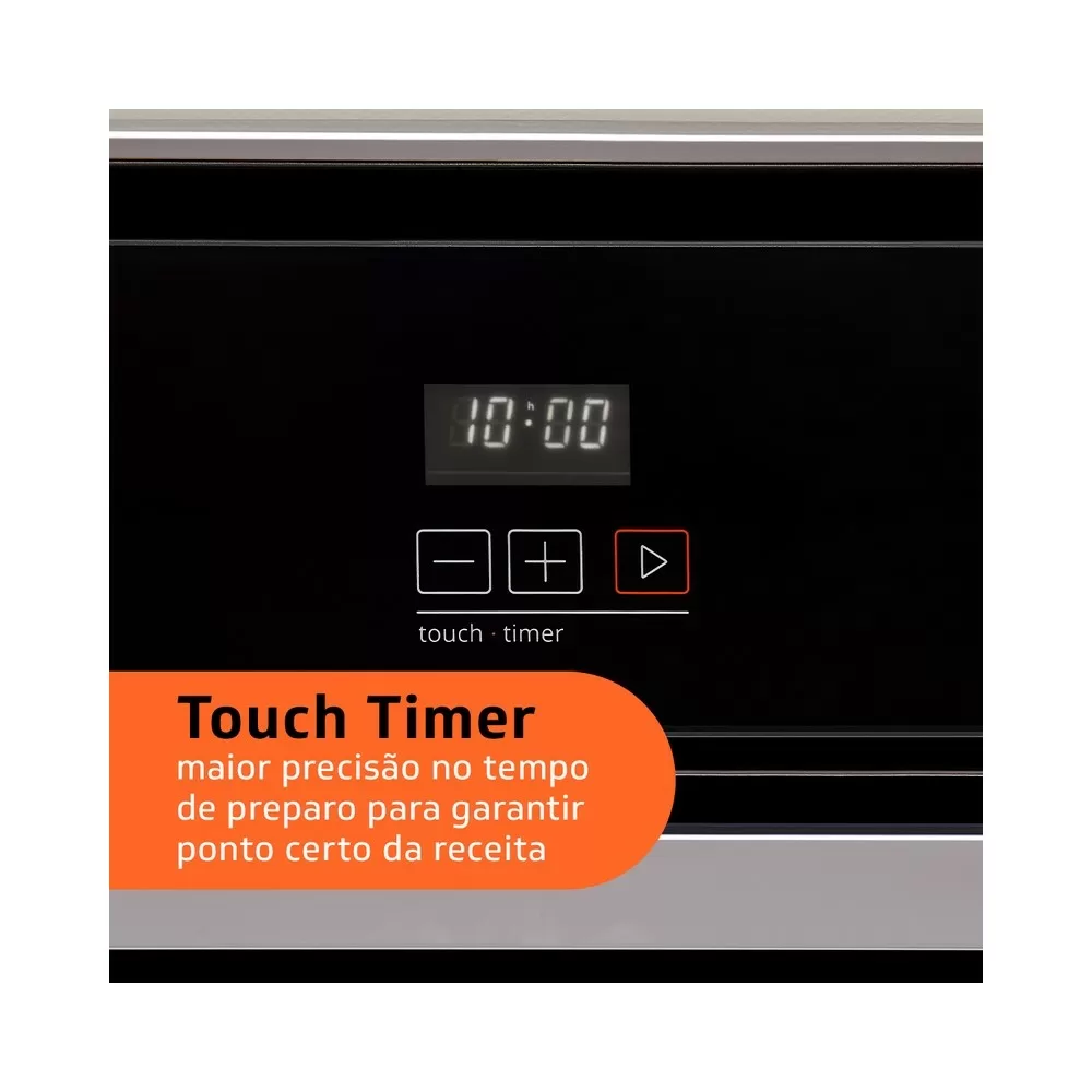 FORNO DE EMBUTIR BRASTEMP A GAS BOA84AE GRILL TOUCH TIMER 78L 220V