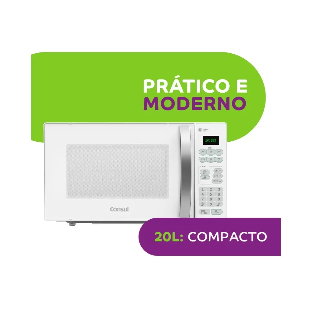 MICRO-ONDAS CONSUL CMA20BB 20L BRANCO 220V 