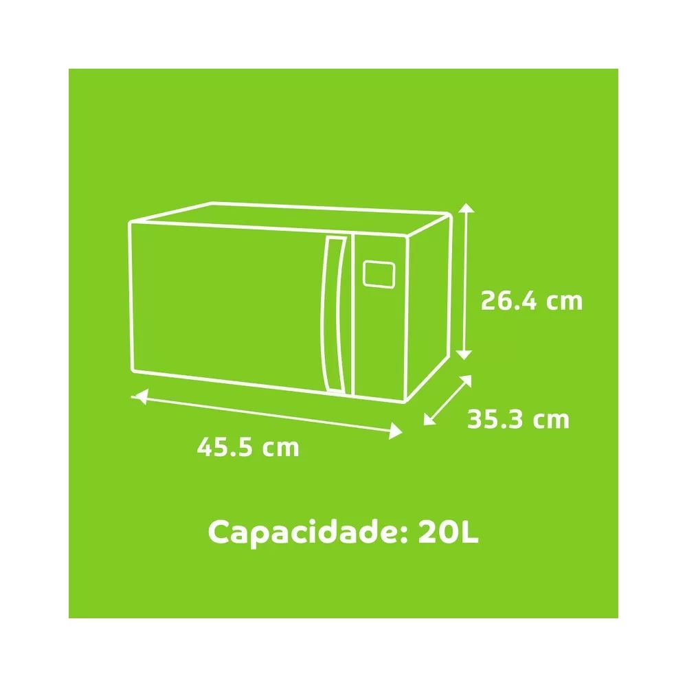 MICRO-ONDAS CONSUL CMA20BB 20L BRANCO 220V 