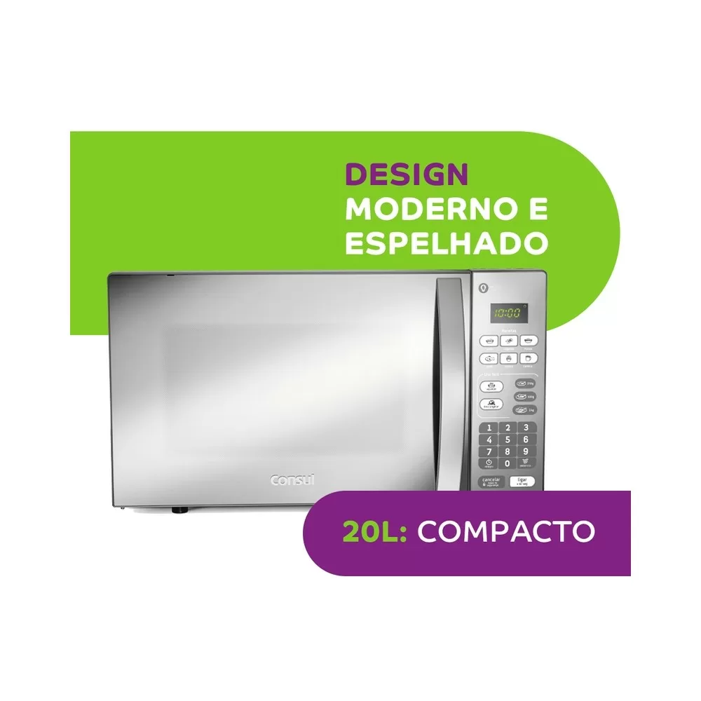 MICRO-ONDAS CONSUL CM020BF 20L ESPELHADO 220V