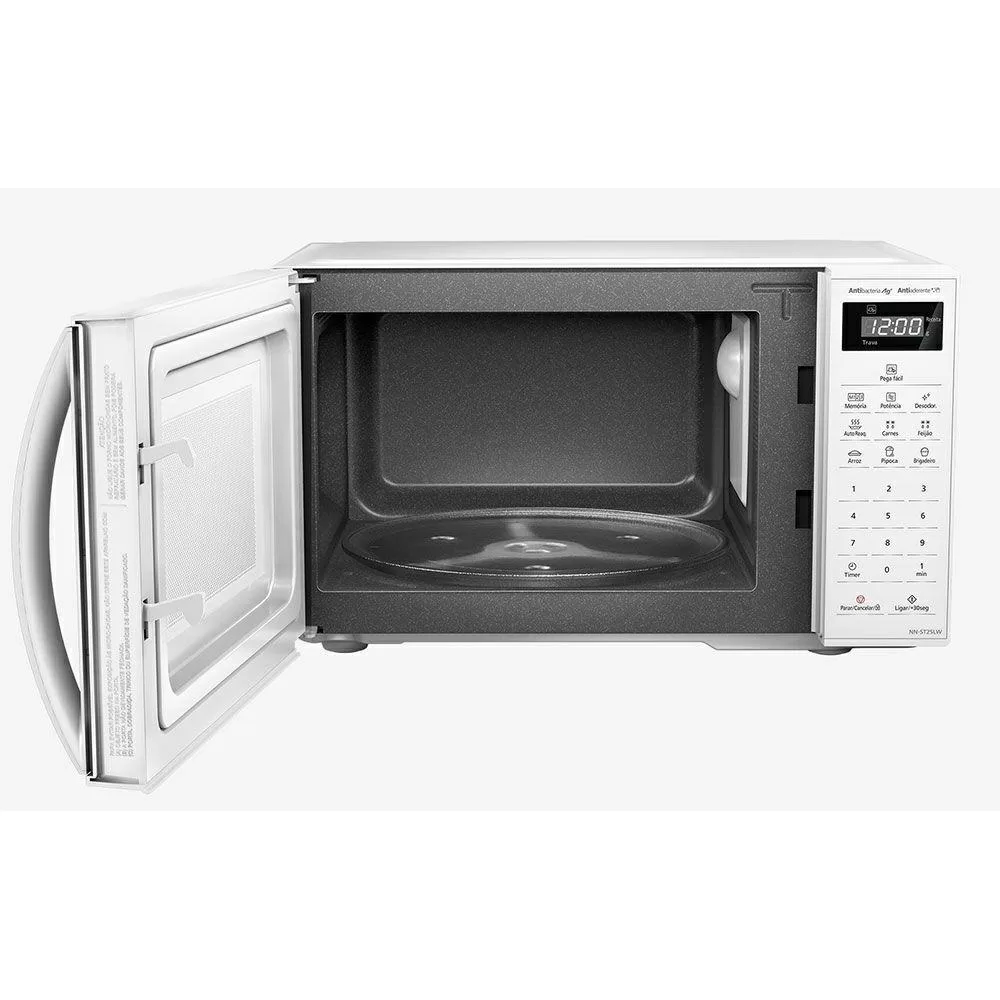 MICRO-ONDAS PANASONIC NN-ST25LWRUK 21L FUNCAO DESODORIZADOR 700W BRANCO 220V 
