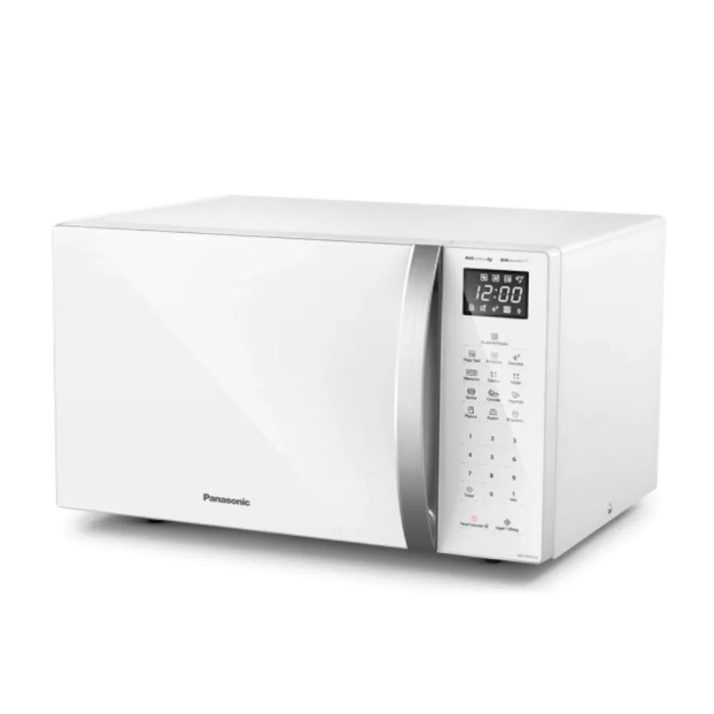 MICRO-ONDAS PANASONIC NN-ST65LWRUK 34L TECNOLOGIA ANTIBACTERIA 900W BRANCO 220V