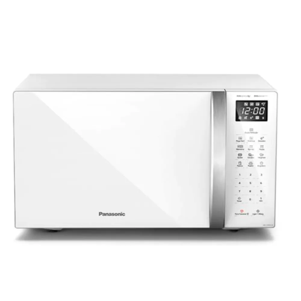 MICRO-ONDAS PANASONIC NN-ST65LWRUK 34L TECNOLOGIA ANTIBACTERIA 900W BRANCO 220V