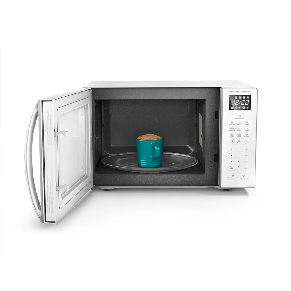 MICRO-ONDAS PANASONIC NN-ST65LWRUK 34L TECNOLOGIA ANTIBACTERIA 900W BRANCO 220V