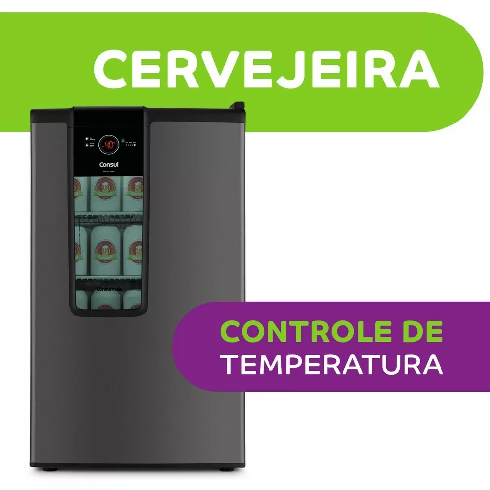 CERVEJEIRA CONSUL CZD12AT MAIS 82L TITANIUM 220V