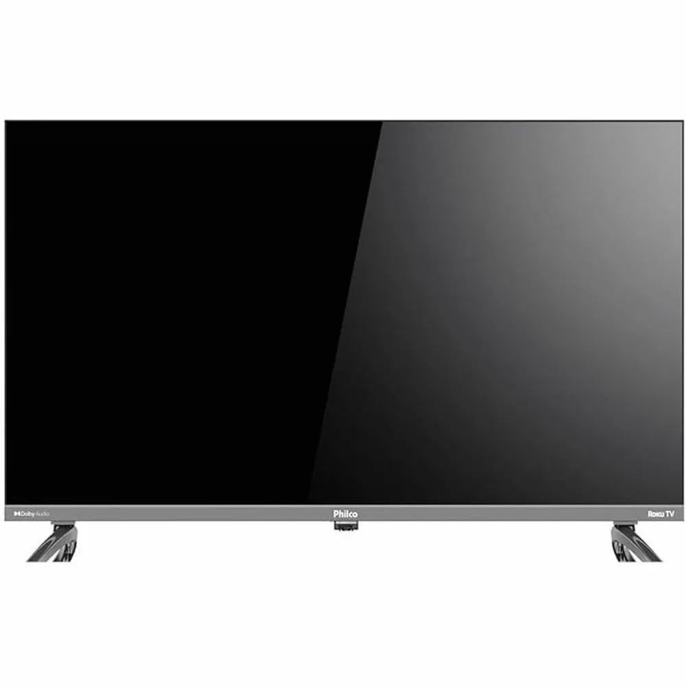 TV LED SMART 32 PHILCO PTV32K34RKGB HD ROKU WI-FI 2 HDMI 2 USB CINZA BIVOLT 