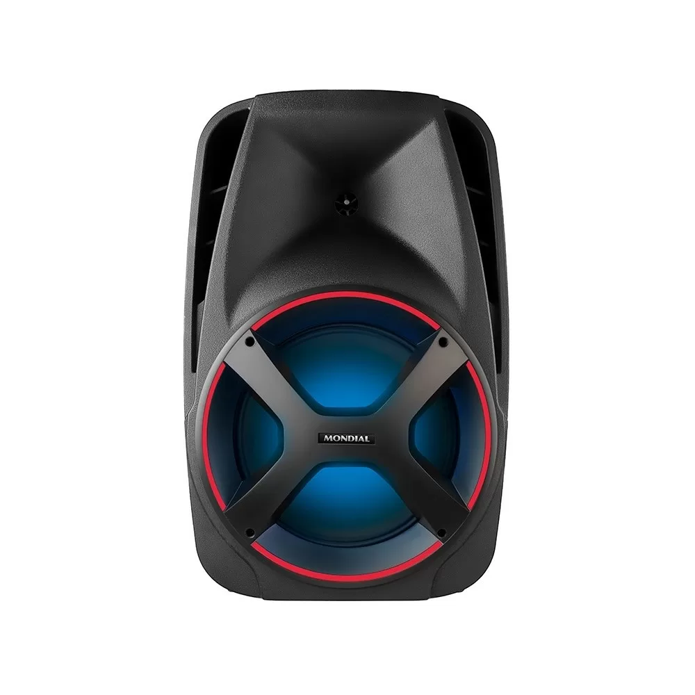 CAIXA DE SOM AMPLIFICADA MONDIAL CM-550 BLUETOOTH 550W USB PRETA BIVOLT 