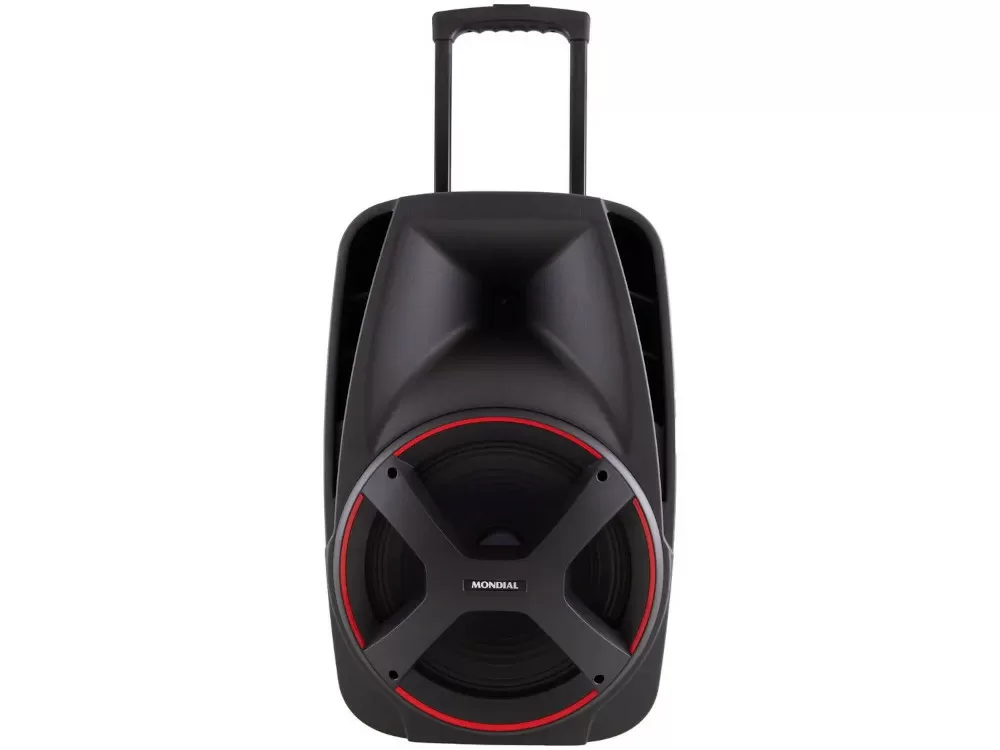 CAIXA DE SOM AMPLIFICADA MONDIAL CM-550 BLUETOOTH 550W USB PRETA BIVOLT 