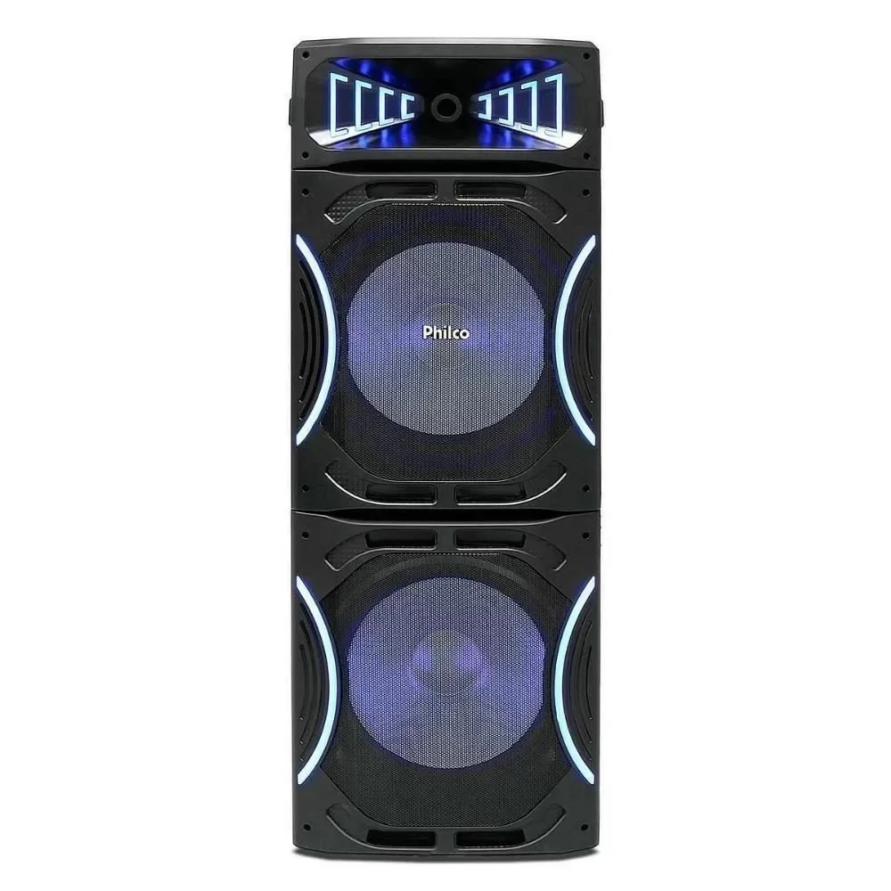 CAIXA DE SOM AMPLIFICADA PHILCO PCX35000 BLUETOOTH 3500W PRETA BIVOLT 