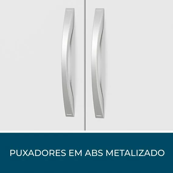 ARMARIO MULTIUSO SAPATEIRA 0.63CM 2 PORTAS ALASKA NEW BRANCO A110XL63XP37 NOTAVEL