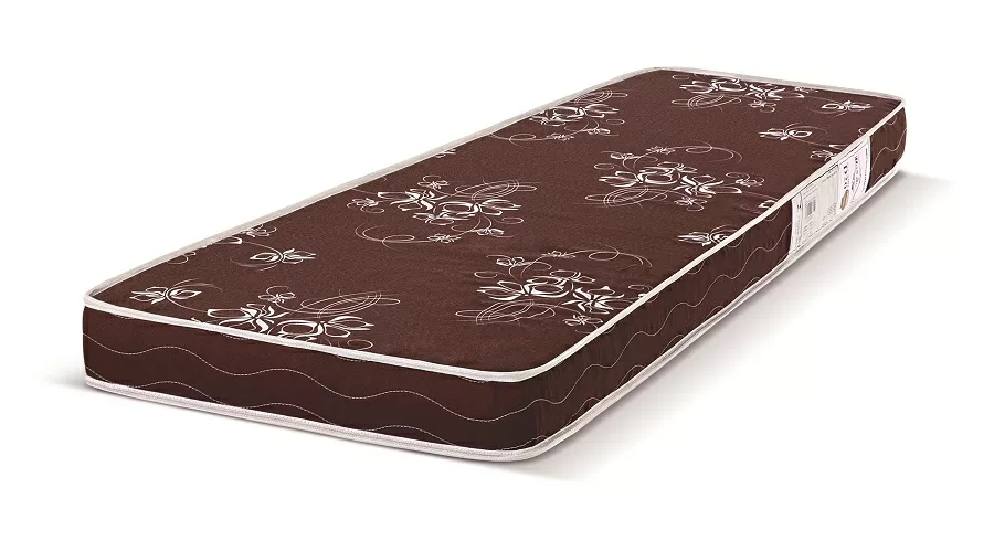 COLCHAO SOLTEIRO ESPUMA D20 78X188X12 MAXI SAUDE LISO CAFE 50KG RECONFLEX