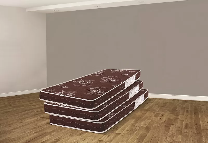 COLCHAO SOLTEIRO ESPUMA D20 78X188X12 MAXI SAUDE LISO CAFE 50KG RECONFLEX