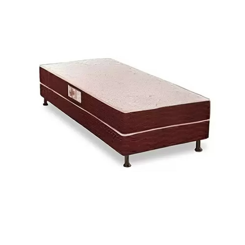 CAMA BOX CONJUGADO SOLTEIRAO ESPUMA D28 88X188X42 54CM C/PE RUBI 80KG RECONFLEX