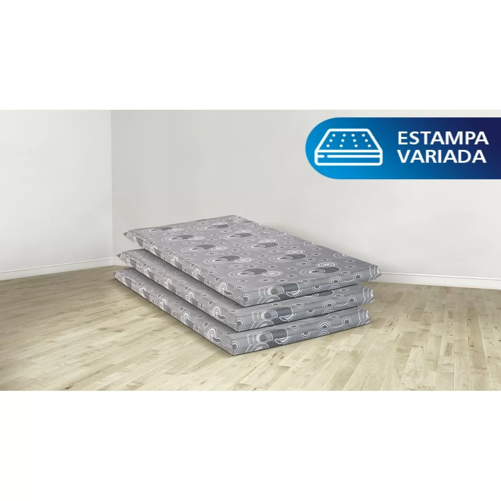 COLCHONETE SOLTEIRO ESPUMA D20 78X188X08 LISO 50KG RECONFLEX 