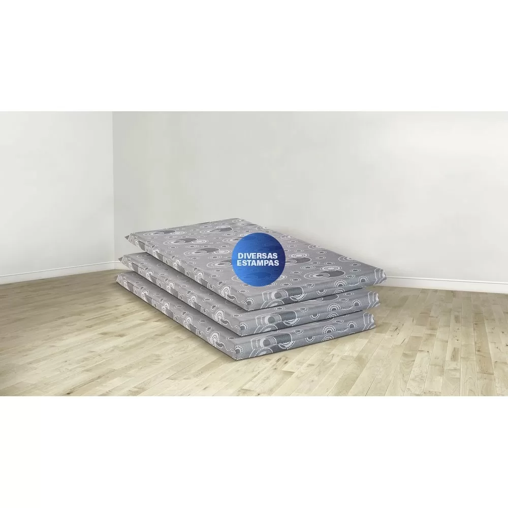 COLCHONETE SOLTEIRO ESPUMA D20 78X188X08 LISO 50KG RECONFLEX 
