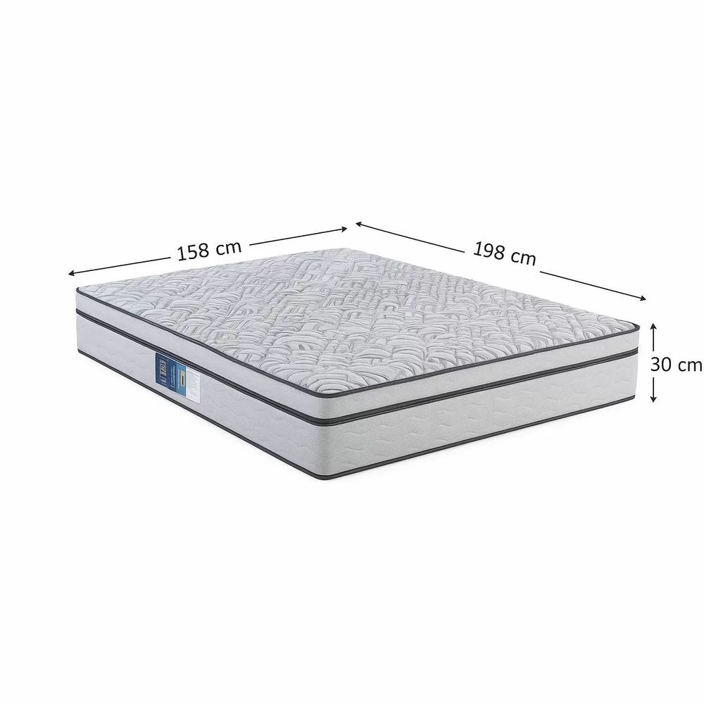 COLCHAO QUEEN ESPUMA EXTRA FIRME D28/23 158X198X30 TAURUS CZ/PT 80KG 31743 DESIGN DECOROAR 