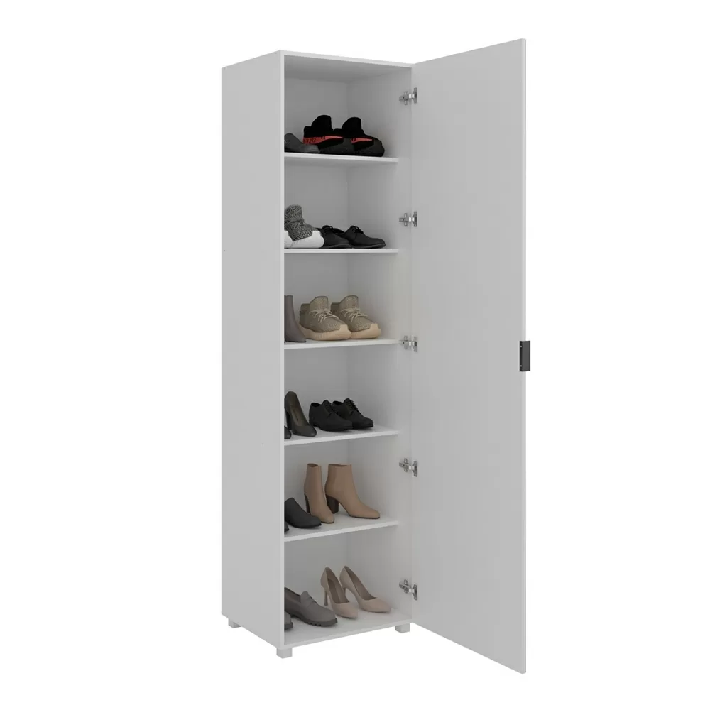ARMÁRIO MULTIUSO SAPATEIRA 0.60CM 1 PORTA C/ESPELHO VERSA BRANCO 702022-01 A213XL60XP46 TELASUL 