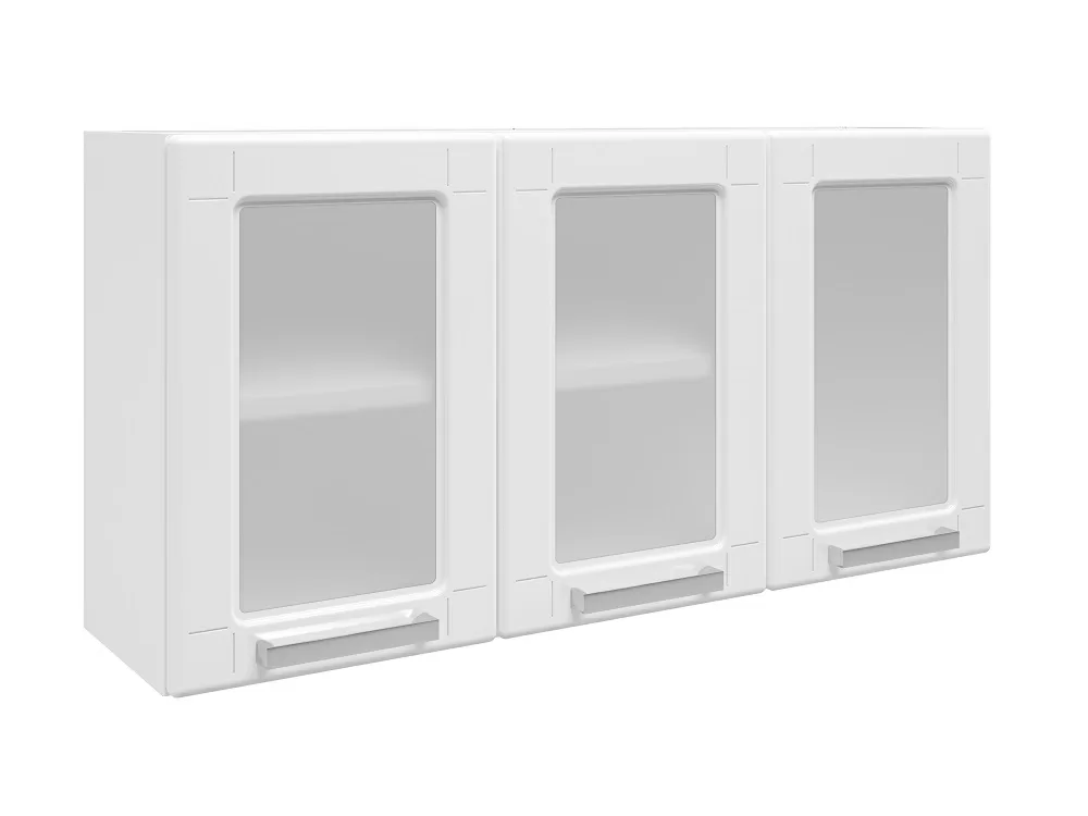 ARMARIO 1.05M 3 PORTAS C/VIDRO MULTIPLA 6010-590 BRANCO A52XL105XP28 BERTOLINI 