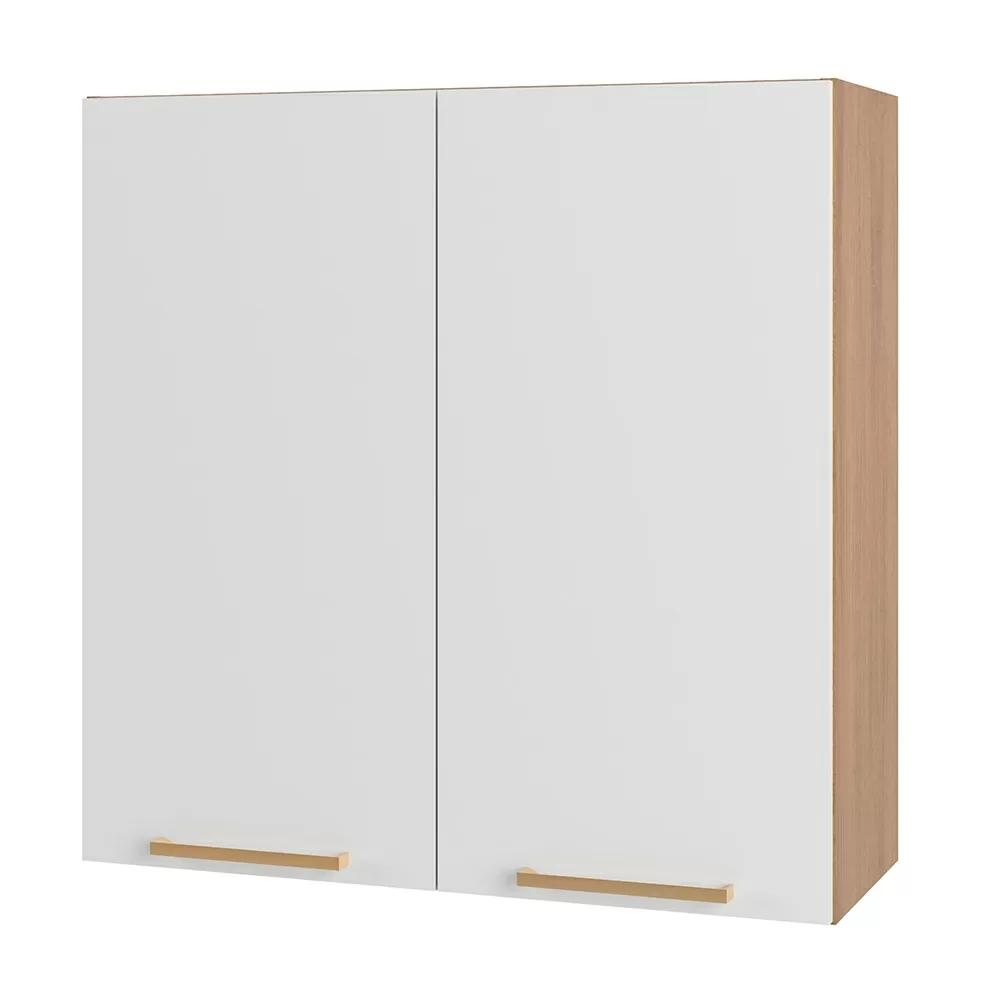 ARMÁRIO 0.80CM 2 PORTAS AVELA MEL/BRANCO 907002 A80XL80XP31 TELASUL 