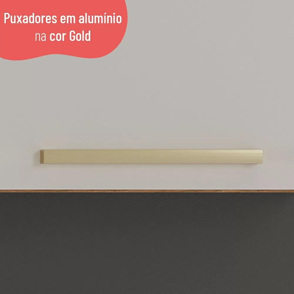 ARMÁRIO 0.80CM 2 PORTAS AVELA MEL/BRANCO 907002 A80XL80XP31 TELASUL 