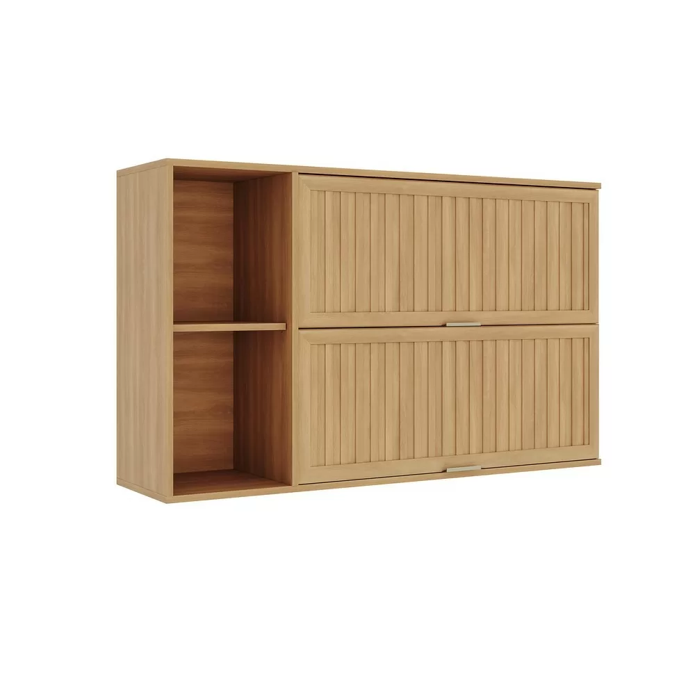 ARMÁRIO 1.20M 2 PORTAS BASC. C/NICHO CASTANHA FREIJÓ 915007 A73XL120XP31 TELASUL 