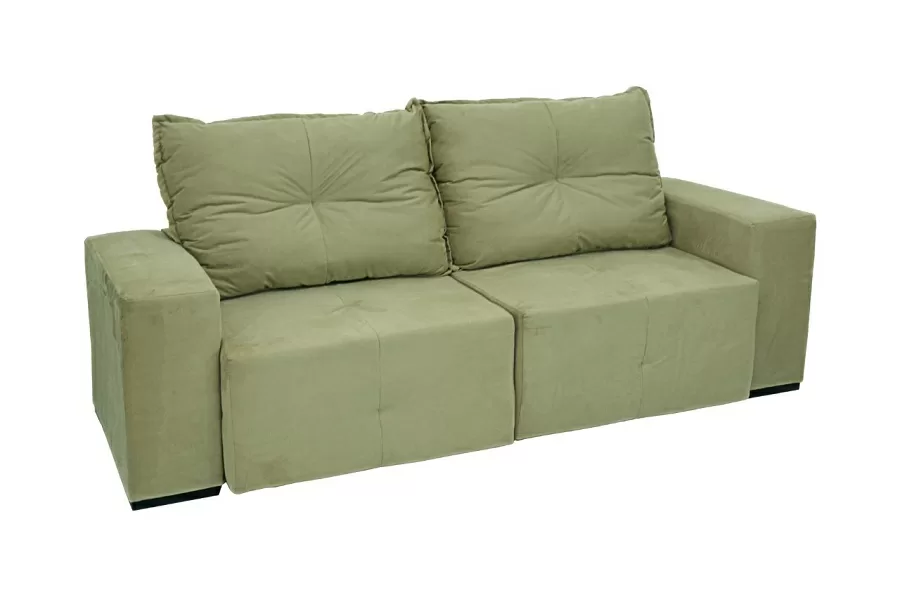 SOFA 3 LUGARES 1.80M RETRATIL/RECLINAVEL 2SS MONTANA BEGE TEC V01 C/MOLAS JW 