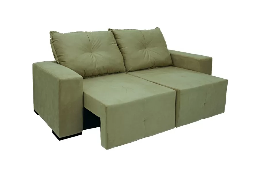 SOFA 3 LUGARES 1.80M RETRATIL/RECLINAVEL 2SS MONTANA BEGE TEC V01 C/MOLAS JW 