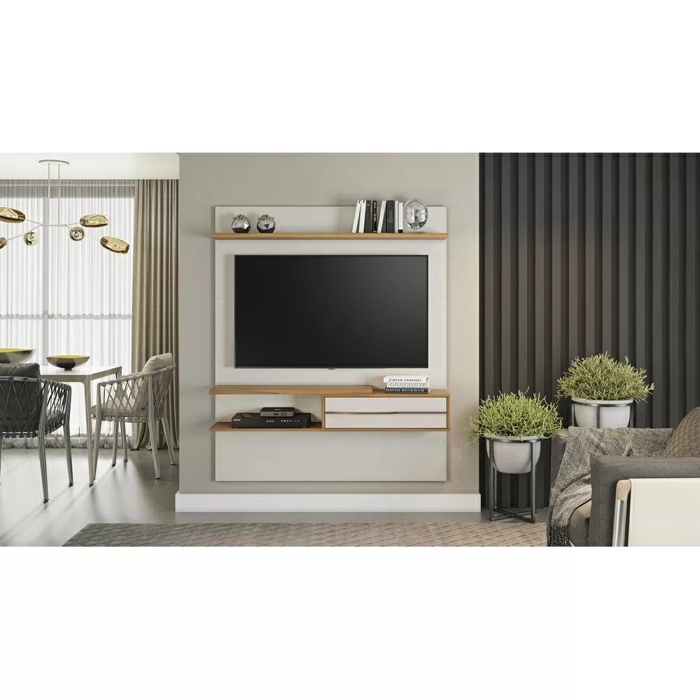 PAINEL 1.35M PARA TV ATE 55 NT 1155 250 OFF WHITE/FREIJO A160XL135XP29 36KG NOTAVEL