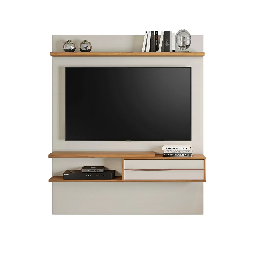 PAINEL 1.35M PARA TV ATE 55 NT 1155 250 OFF WHITE/FREIJO A160XL135XP29 36KG NOTAVEL