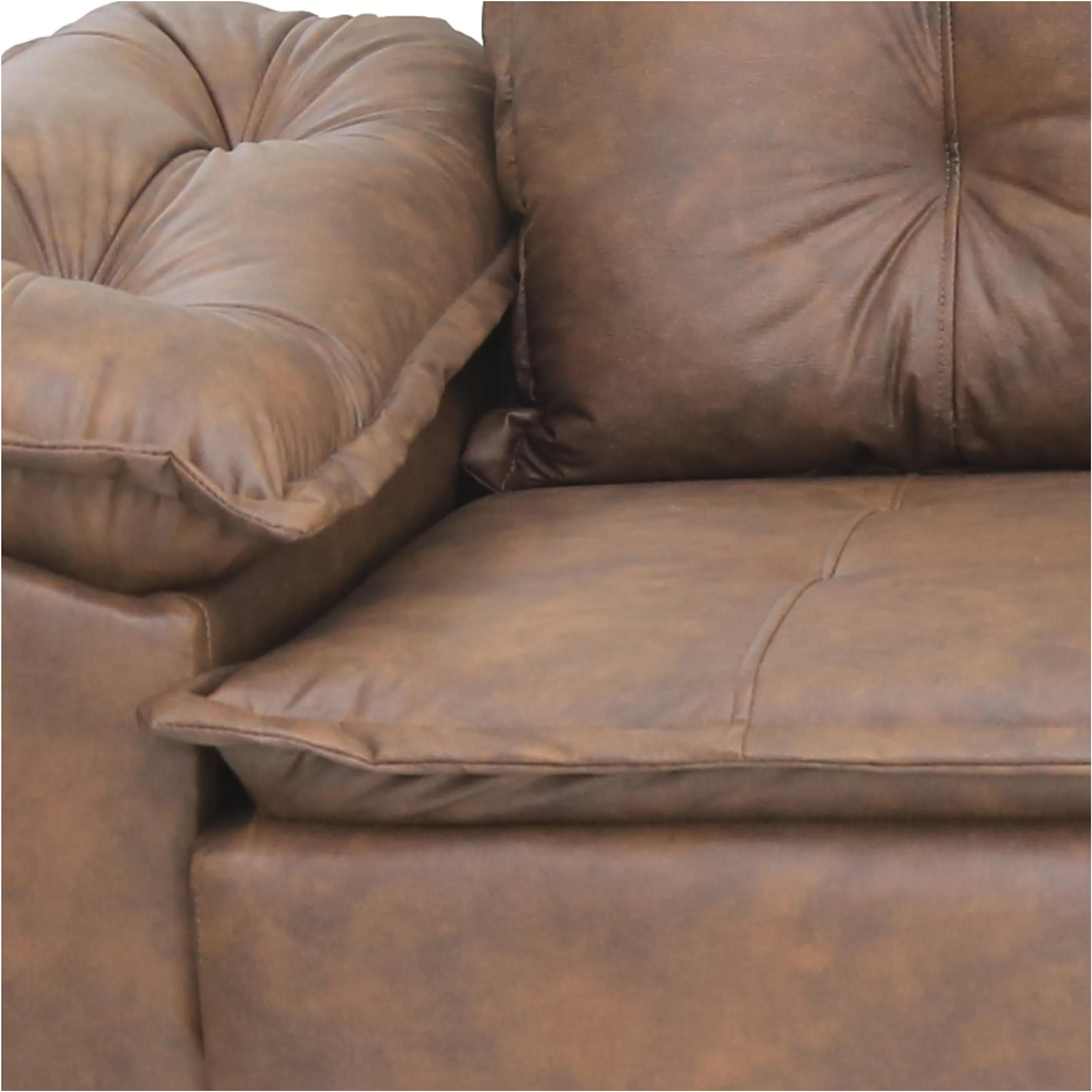 SOFA 2 LUGARES 1.50M NAPOLES CORANO OCRE MARROM A95XL150XP55 JW