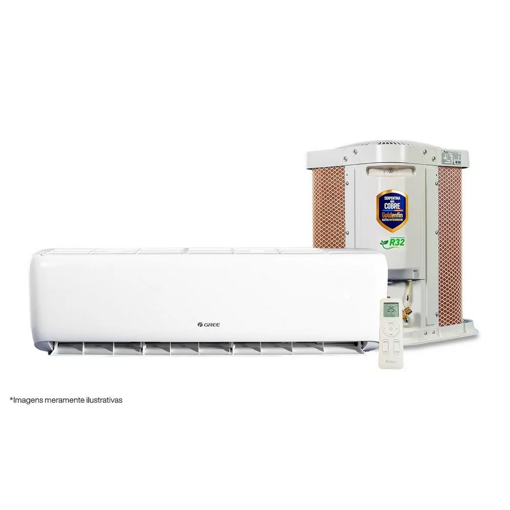 AR CONDICIONADO SPLIT HI-WALL GREE INVERTER G-TOP 9000BTUS FRIO CB574N19500/CB574W19500 BRANCO 220V